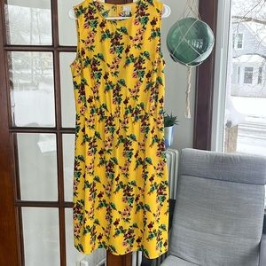 Yellow floral dress
